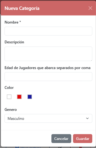 Captura Crear Categoría
