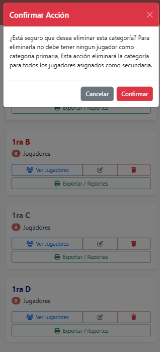 Captura Eliminar Categoría